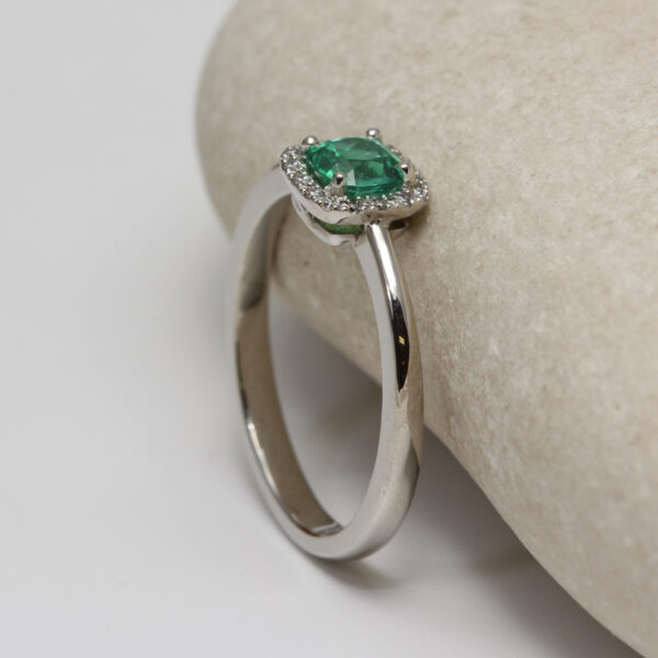 Bespoke Platinum Emerald Engagement Ring