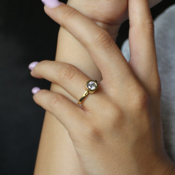 Handmade 18ct Gold Wedfit Engagement Ring