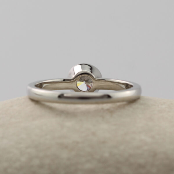 Handmade Platinum and Lab Grown Diamond Engagement Ring