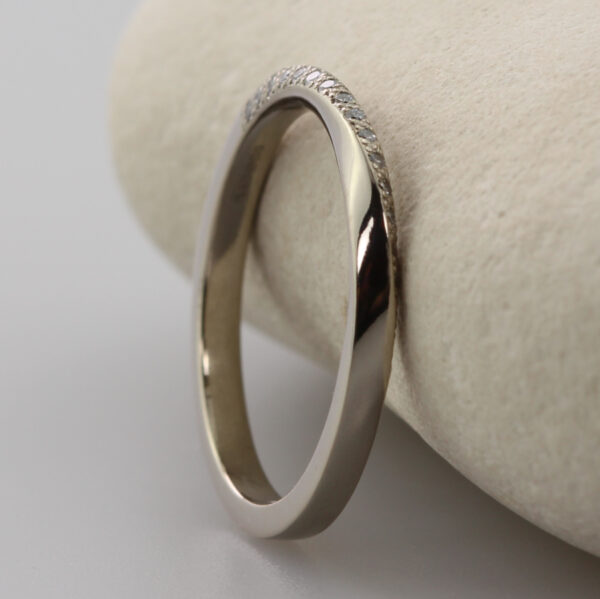 Ethical 18ct White Gold Diamond Wedding Ring