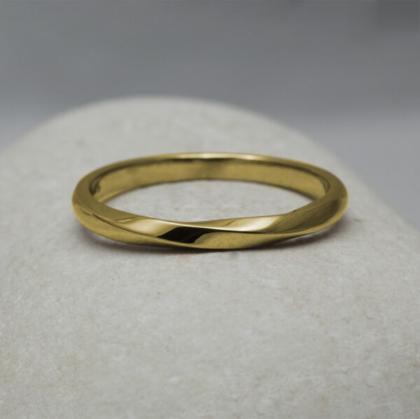 Bespoke 18ct Gold Twist Wedding Ring