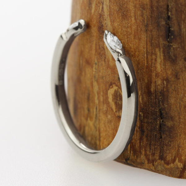 Bespoke Platinum Open Diamond Wedding Ring