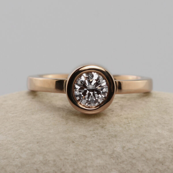 Bespoke 18ct Rose Gold Wedfit Engagement Ring