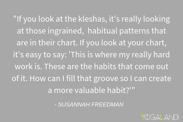 Susannah Freedman quote | Astrology + Yoga | Yoga Podcast | Yogaland Podcast