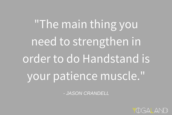 Overcoming Fear of Handstand | Jason Crandell quote | yoga podcast