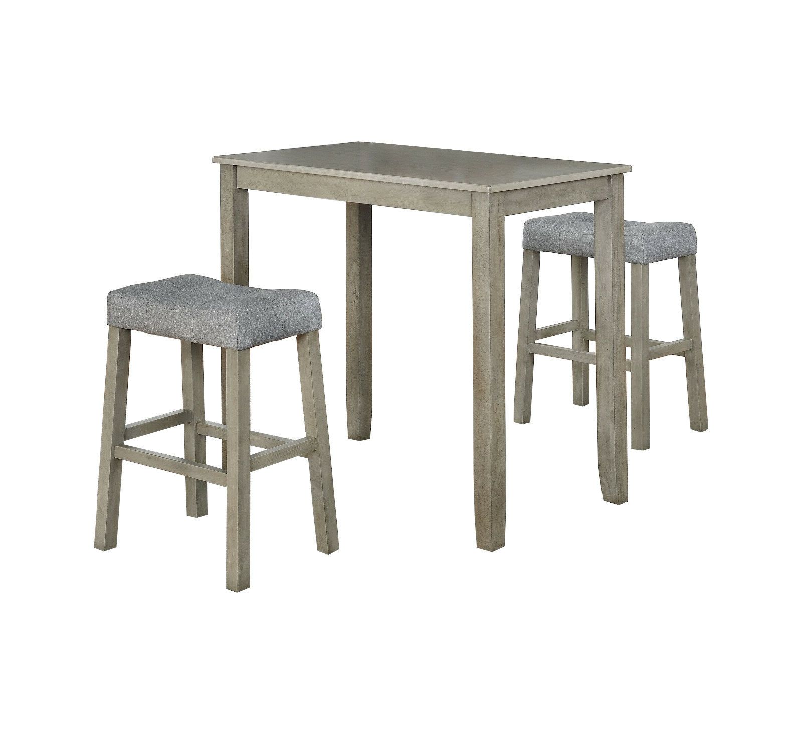 Featured Photo of Falmer 3 Piece Solid Wood Dining Sets