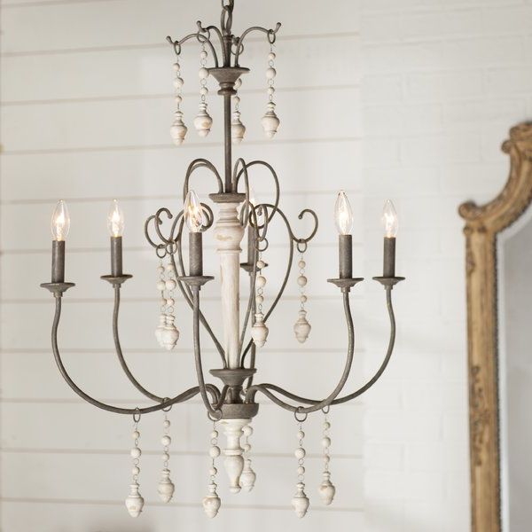 Featured Photo of Bouchette Traditional 6 Light Candle Style Chandeliers