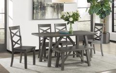 Osterman 6 Piece Extendable Dining Sets (set of 6)