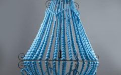 Turquoise Blue Beaded Chandeliers