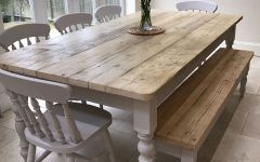 Country Dining Tables with Weathered Pine Finish