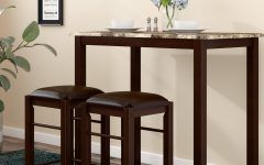 Penelope 3 Piece Counter Height Wood Dining Sets