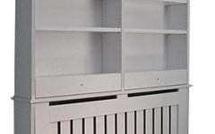 Radiator Cover with Bookcases Above
