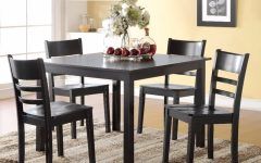 Transitional Antique Walnut Square Casual Dining Tables