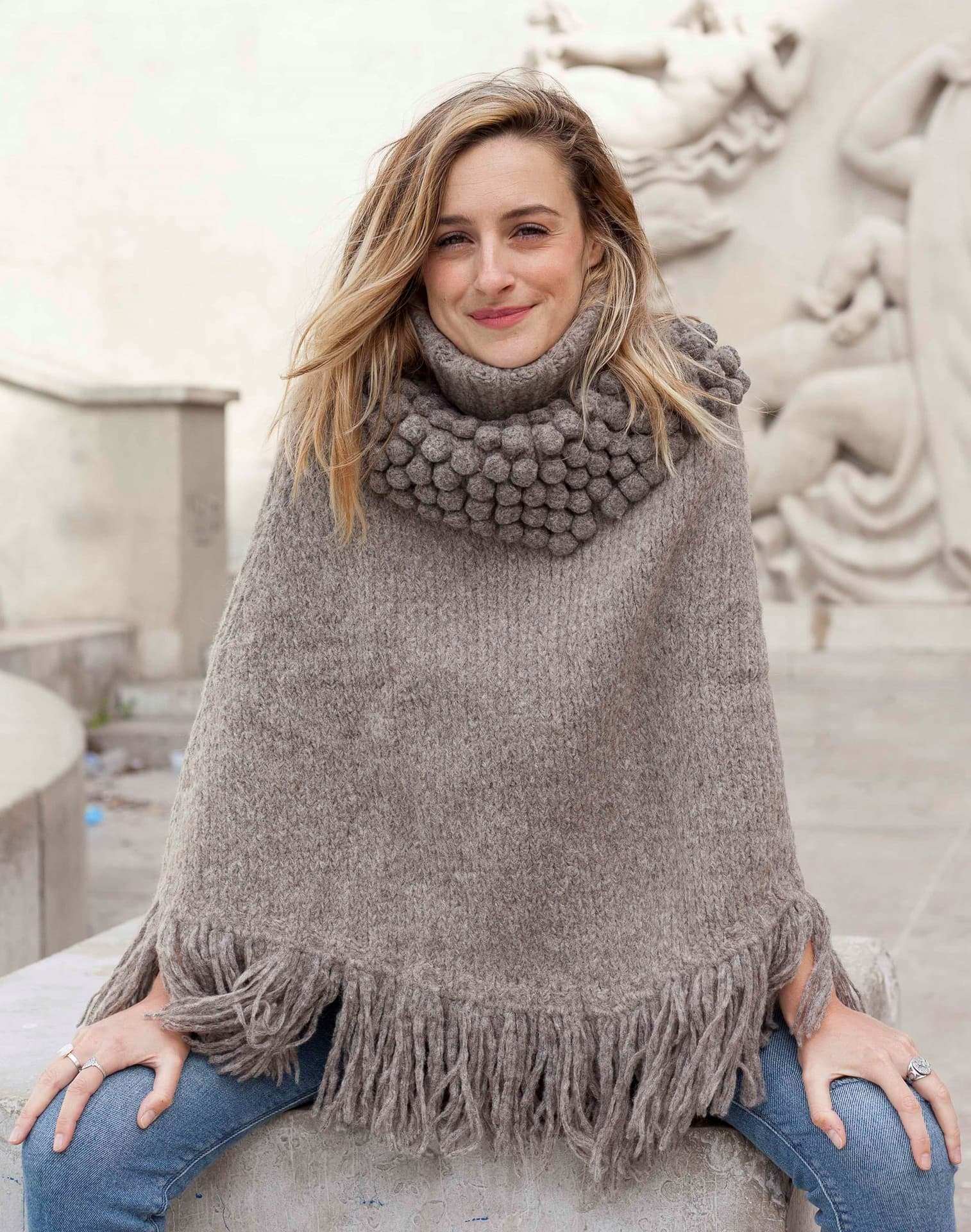 Poncho Andes Taupe