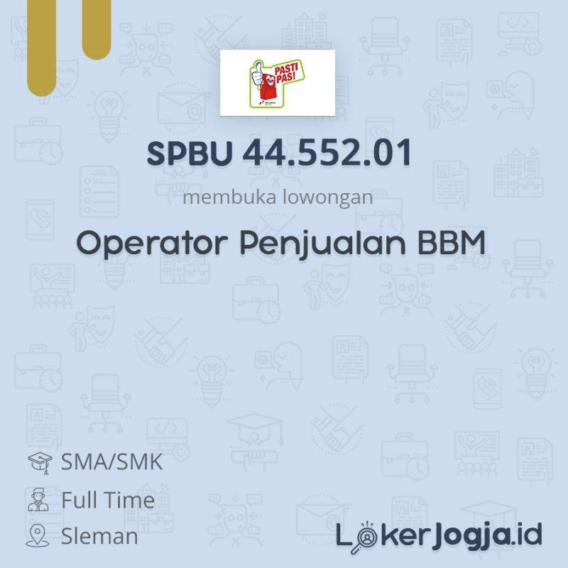 Lowongan Kerja Operator Penjualan BBM di SPBU 44.552.01 ...