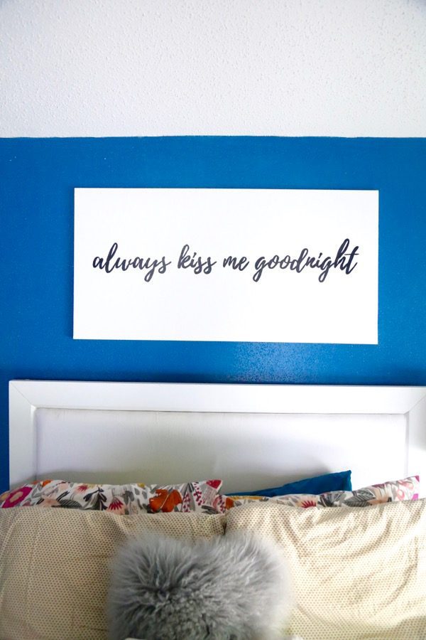 canvas art for bedroom DIY project