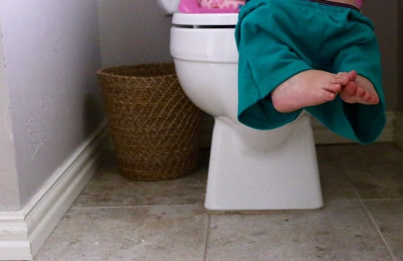 Tips, tricks, and ideas for how to potty train your toddler without a "formal" method. Forget worrying about following a set of rules and just follow these general guidelines and you'll be amazed at how quickly your two-year-old can be potty trained! 