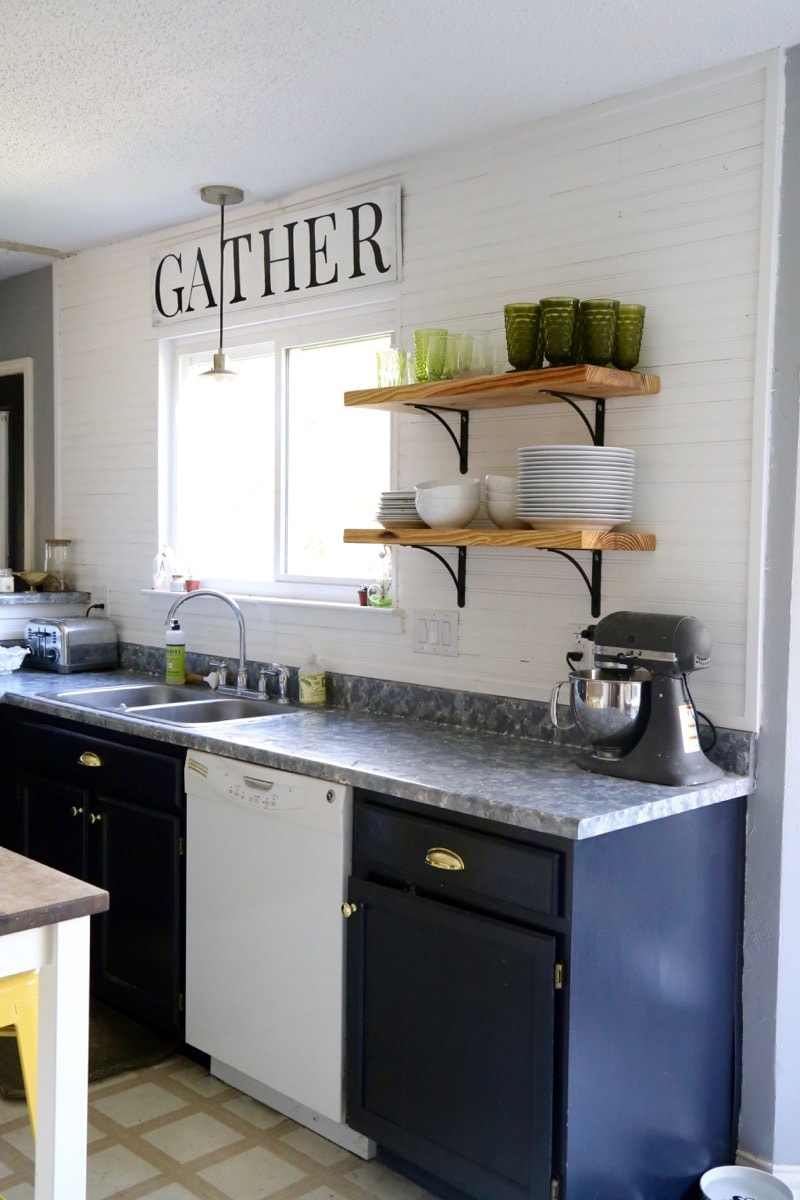 how to paint kitchen counters
