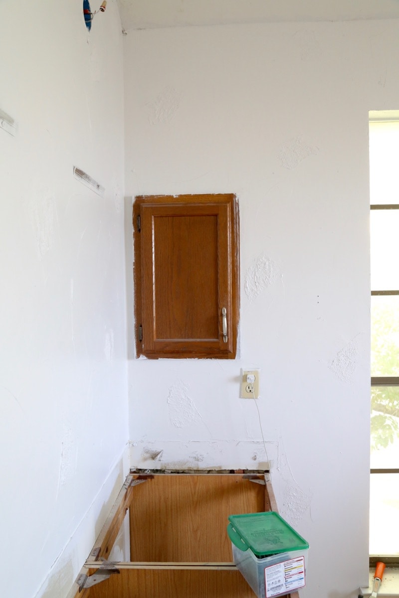 This bathroom renovation for the One Room Challenge is going to be amazing! Here's a look at week 2 - the demo, the chaos, and the beginnings of putting the room back together!