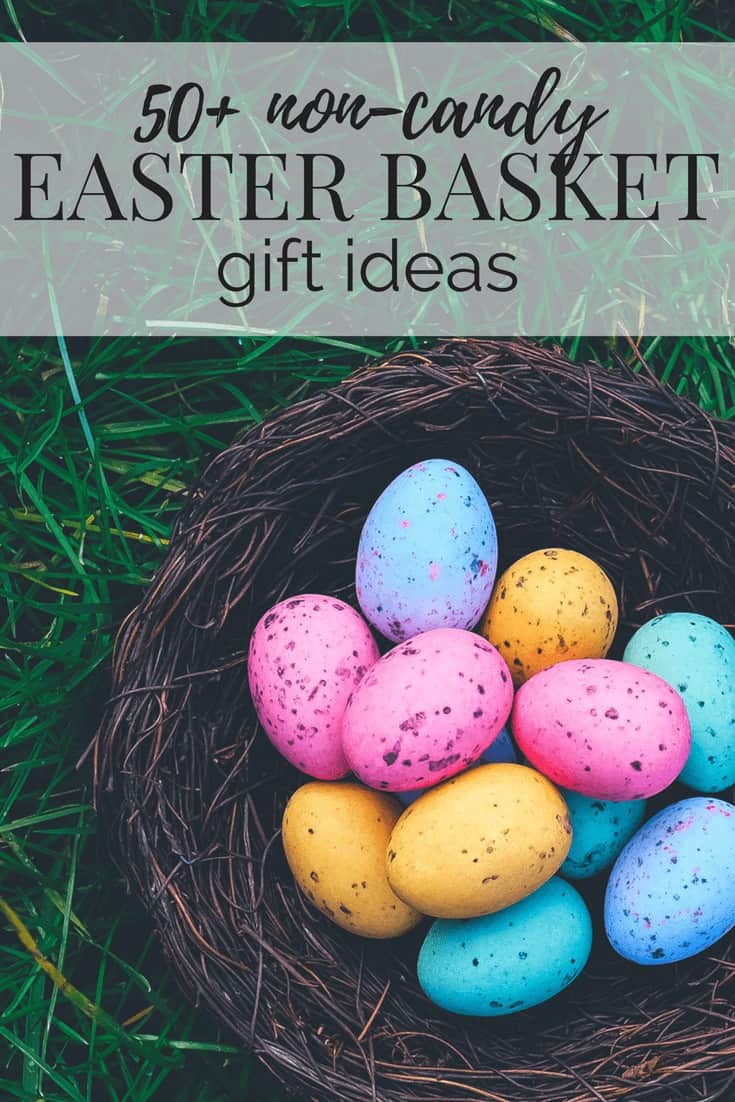 A roundup of affordable non-candy ideas for Easter baskets. Tons of great ideas for what you can stock your kids' Easter baskets with - with minimal effort! 