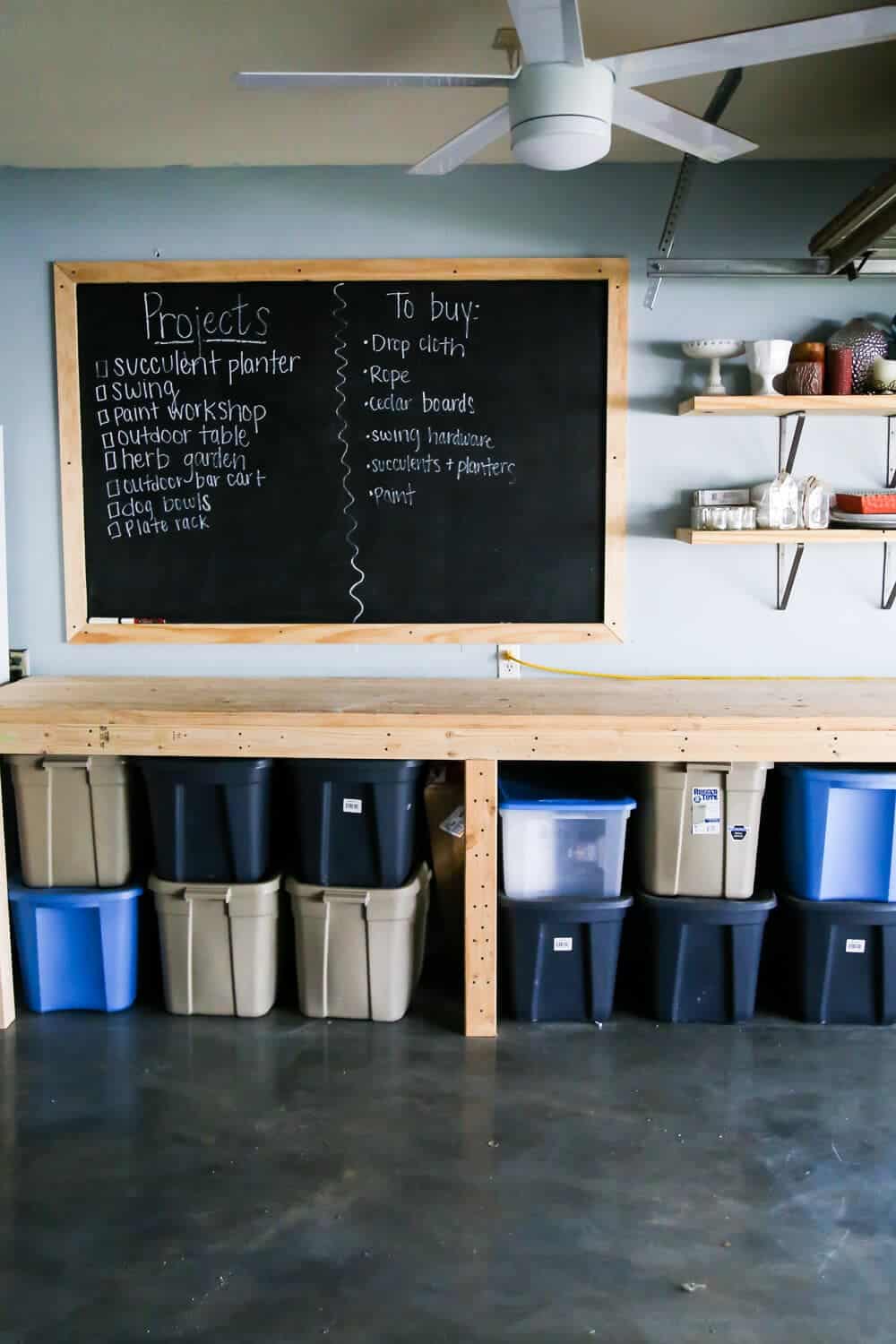 How to create a large-scale chalkboard on a wall in your home