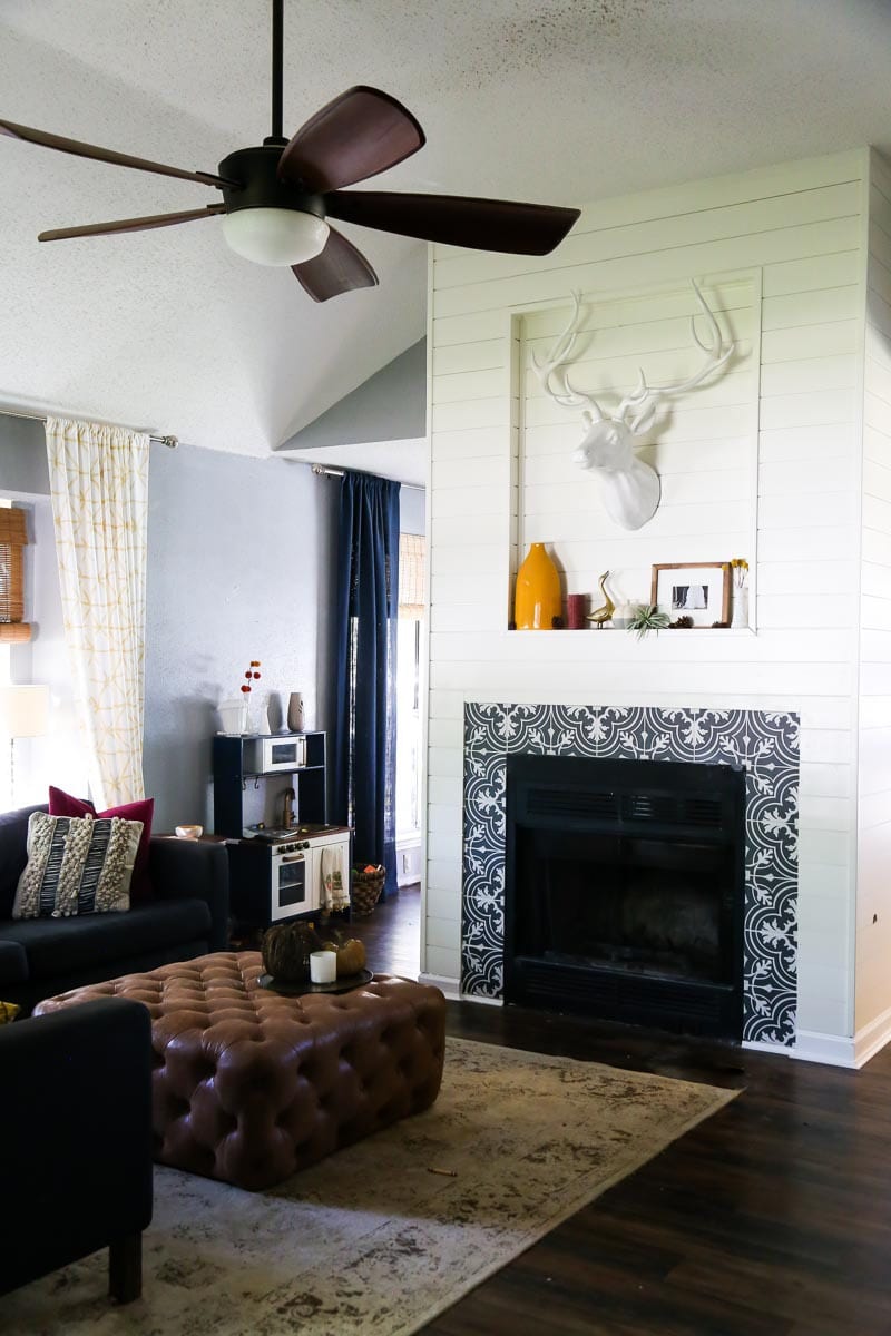 How to use Home Depot's shiplap products to totally make over your fireplace