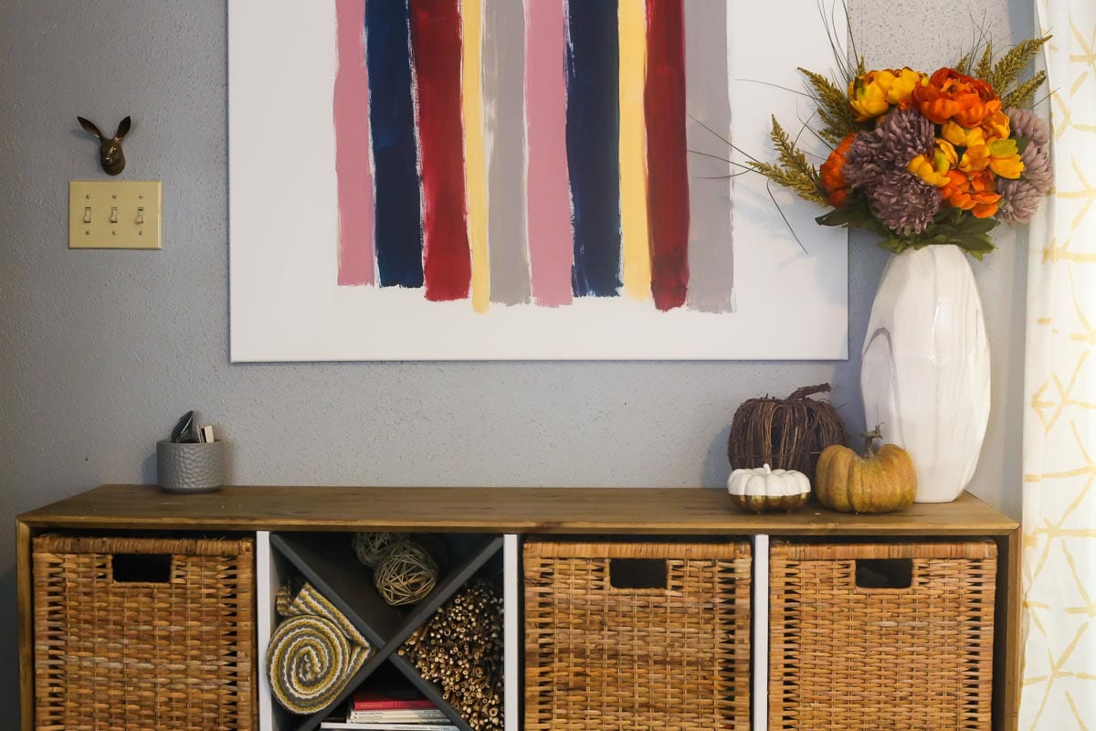 How to style a fall entryway table