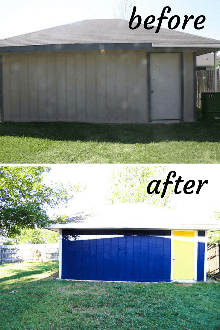 Workshop before and after photos