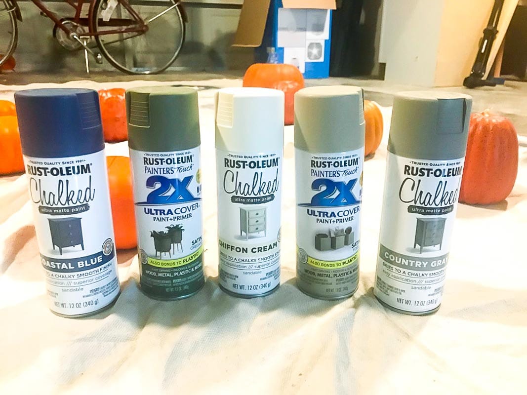 Rustoleum Chalked Spray Paint