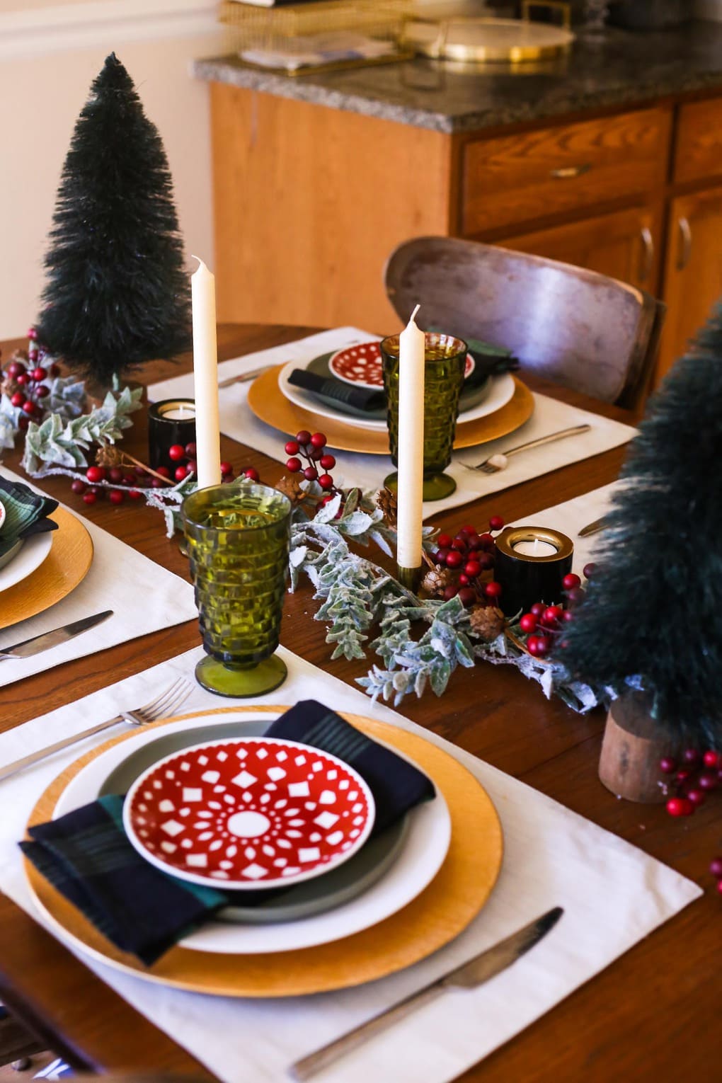 Traditional Christmas table