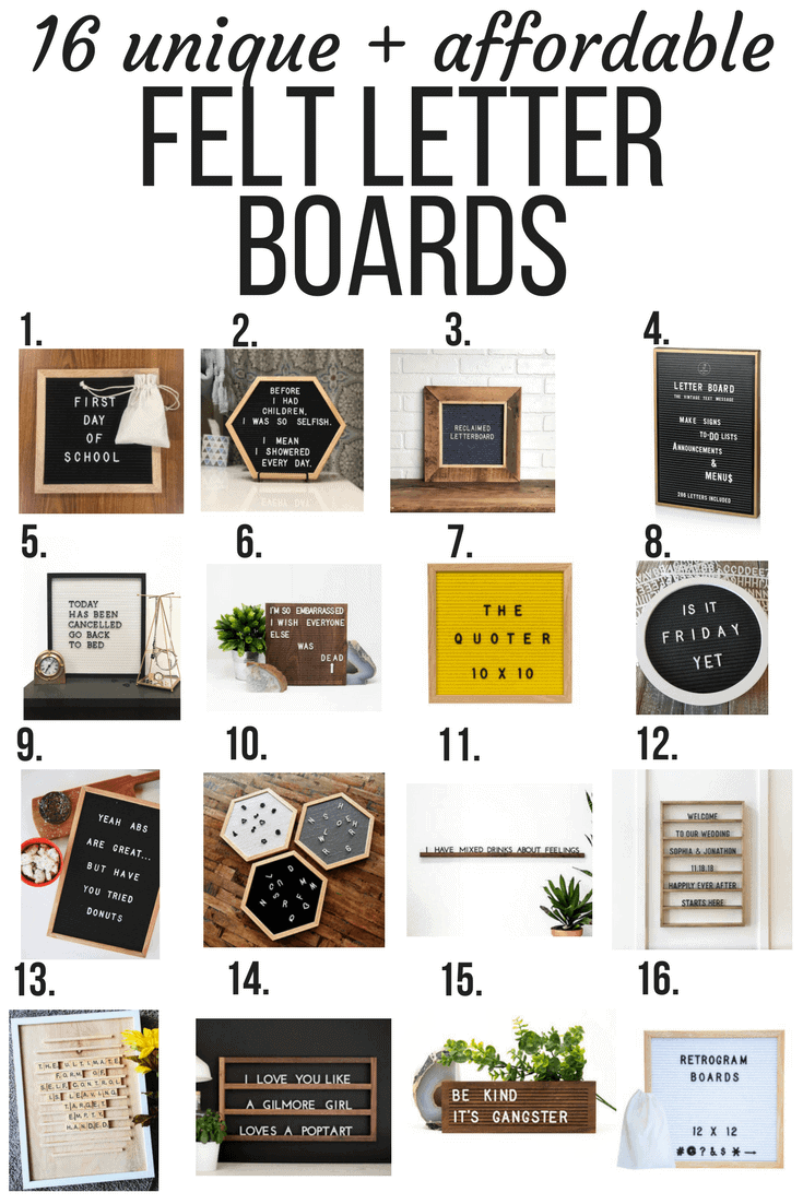Where to buy a felt letter board