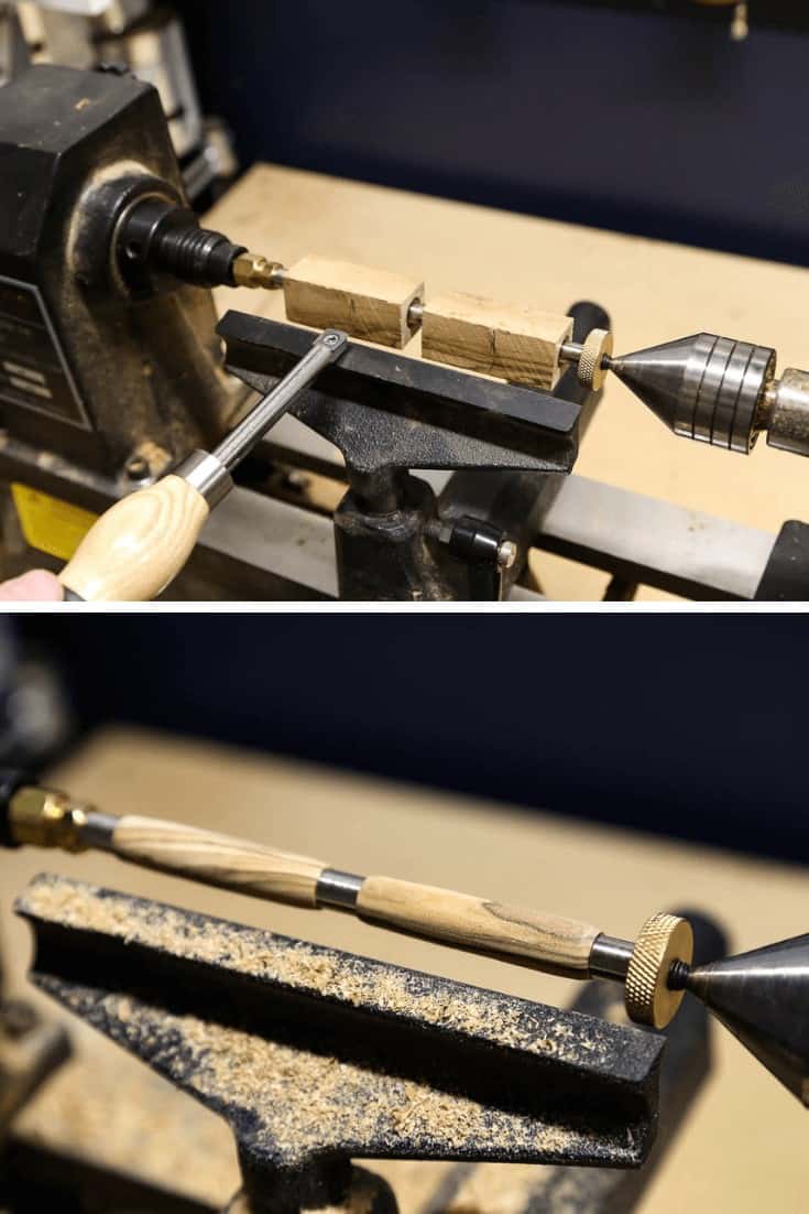 making a pen with a lathe