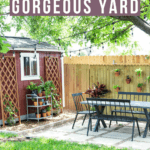Paver patio with text overlay - how to create a gorgeous yard