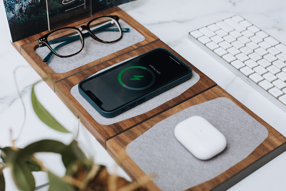 Wirelessly charge your phone in style with this power dock