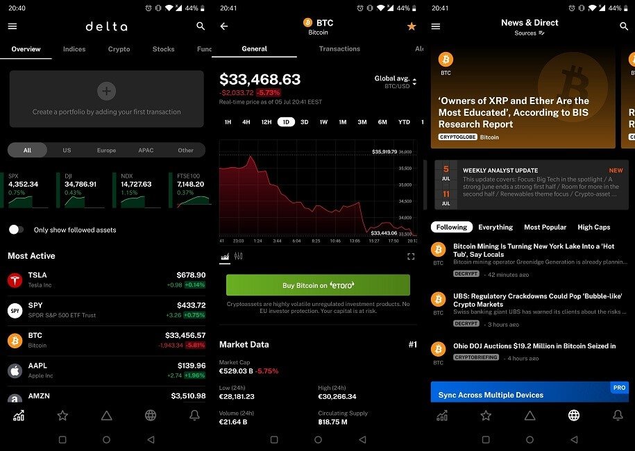 Android Apps Track Bitcoin Cryptocurrency Prices Delta