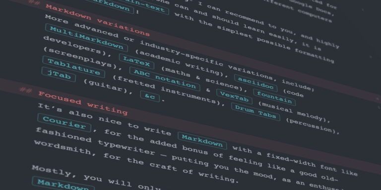 Markdown: Why you should learn it, and use Plain Text files for documents #