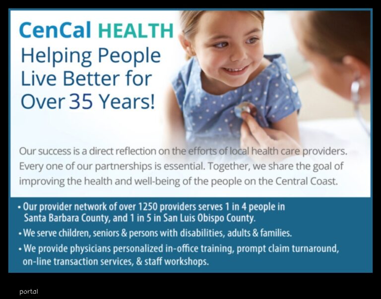 Cencal Health Provider Portal A One-Stop Shop for Providers