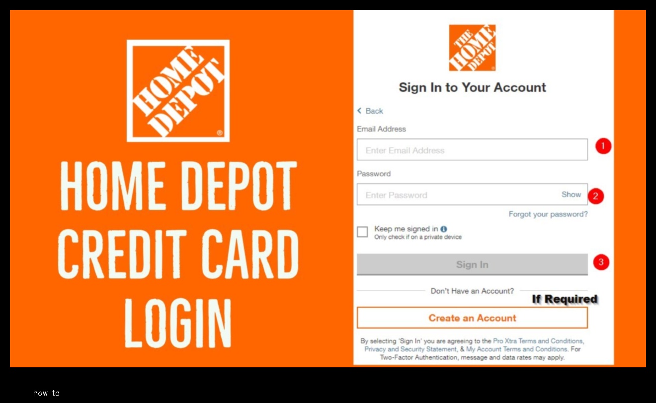 home depot credit card login