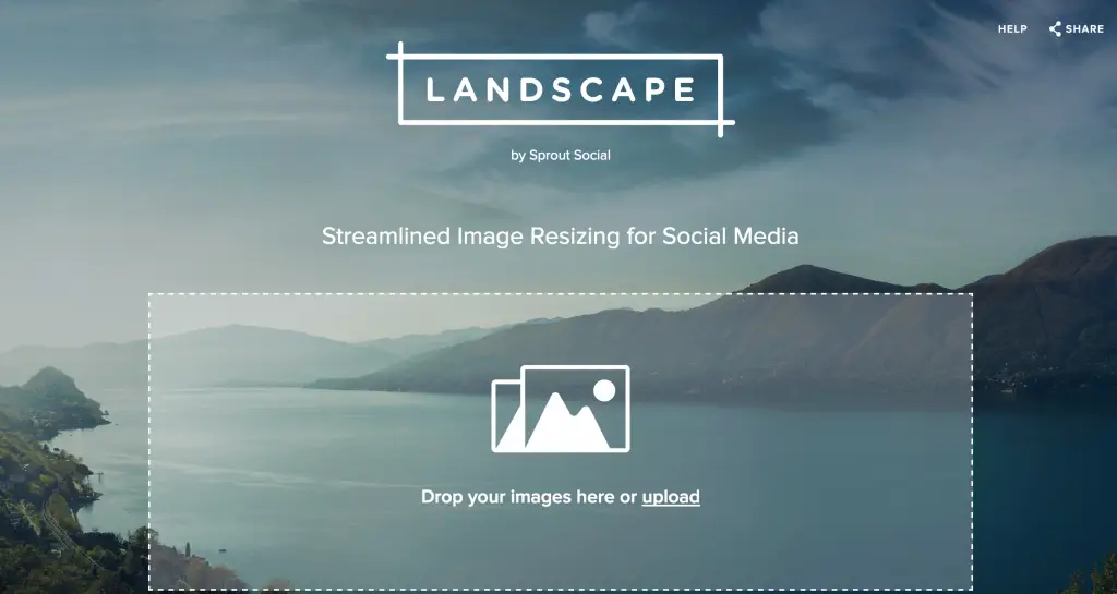 Landscape by Sprout Social Streamlined Image Resizing for Social Media