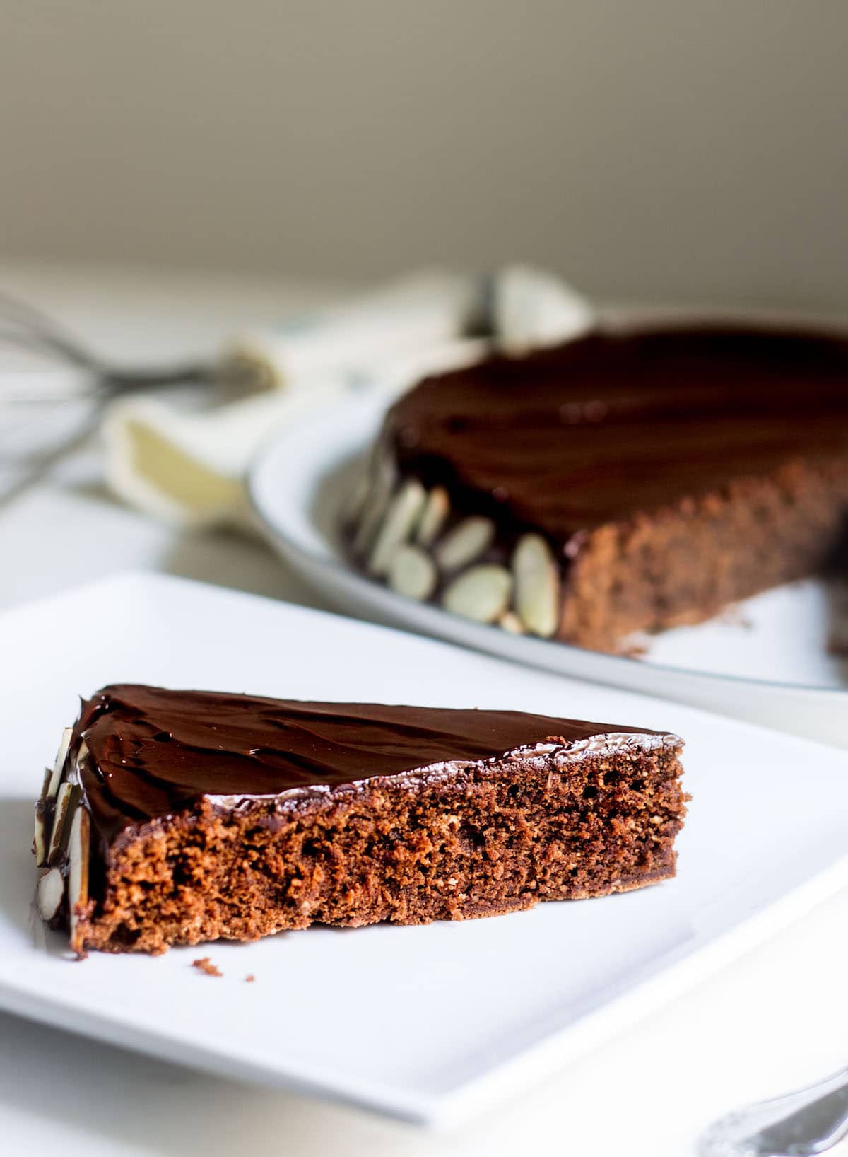 Reine de Saba (Julia Child's Chocolate and Almond Cake). Rich, simple, and perfectly chocolate-y! Recipe via MonPetitFour.com