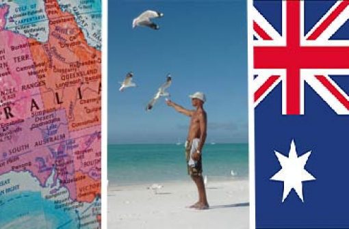 bandera-y-mapa-australia