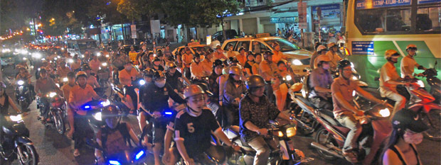 Tráfico en Ho Chi Minh