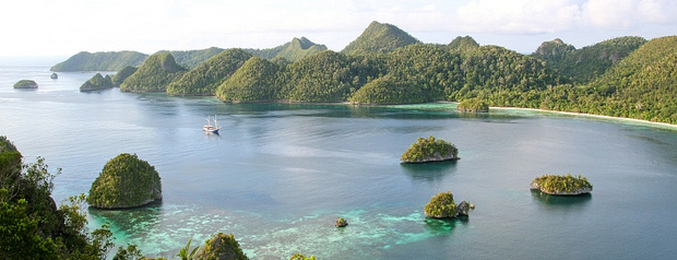Las aguas de Papua Occidental