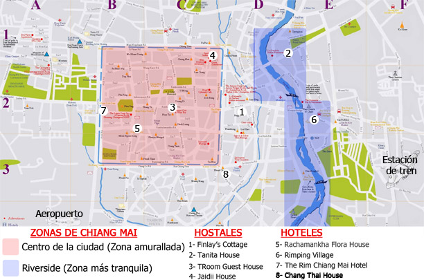Mapa de Chiang Mai