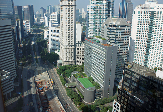Vistas de Yakarta-desde-el-hotel