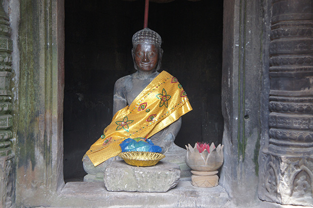 Figura de Buda en Angkor