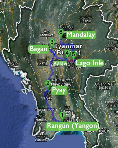 Itinerario de dos semanas por Myanmar
