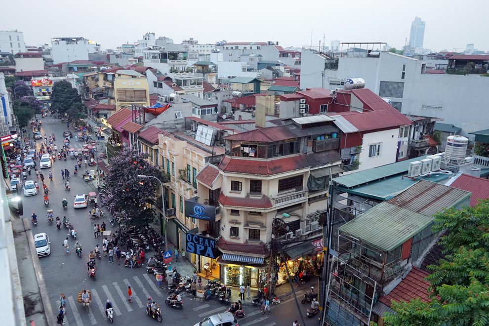 Esquina de Hanoi en el barrio antiguo