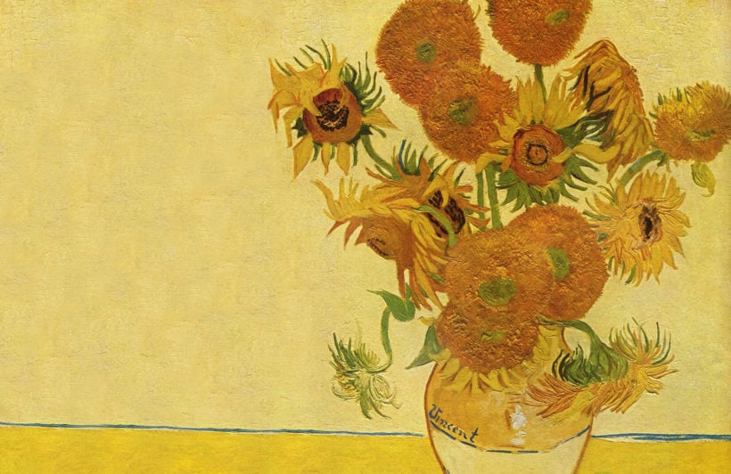 Desktop Van Gogh Sunflowers Wallpaper