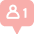 follower icon pink